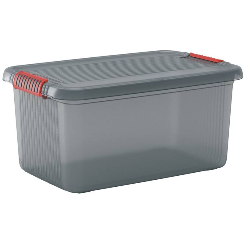 immagine 0 del prodotto kis 237047 scatola di immagazzinaggio k latch impilabile l x a x p 590 x 280 x 390 mm grigio fumo, translucido 1 pz.