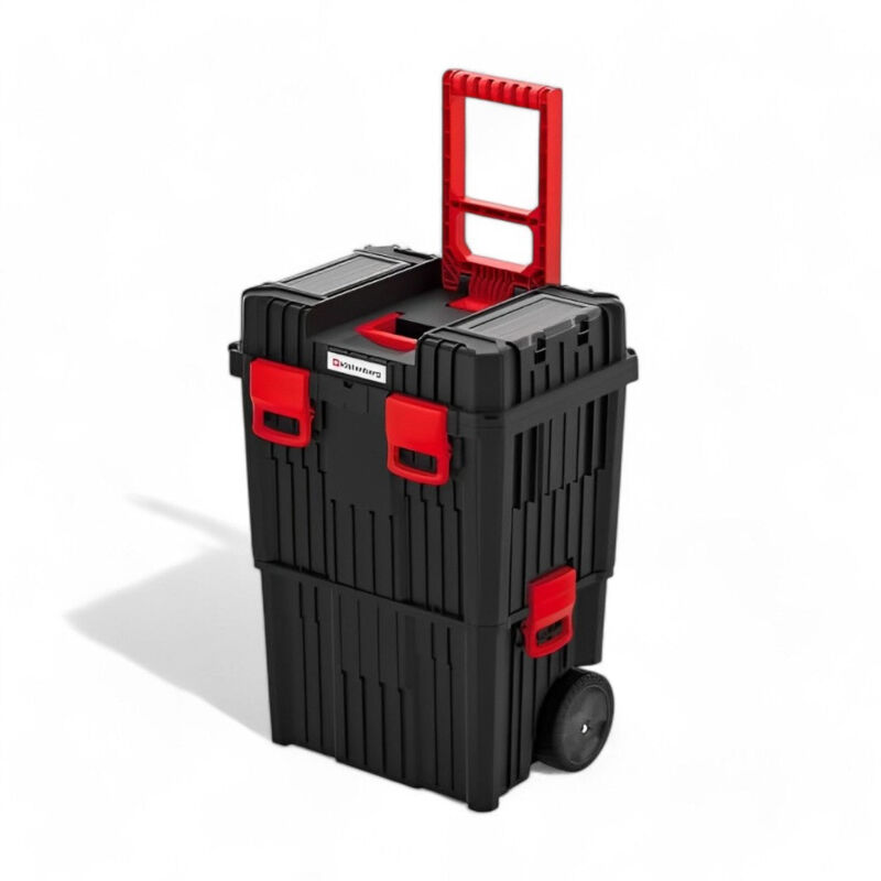foto del prodotto kistenberg cassetta trolley portautensili robusta con ruote struttura polipropilene vassoio estraibile modulabile capacit 25 kg
