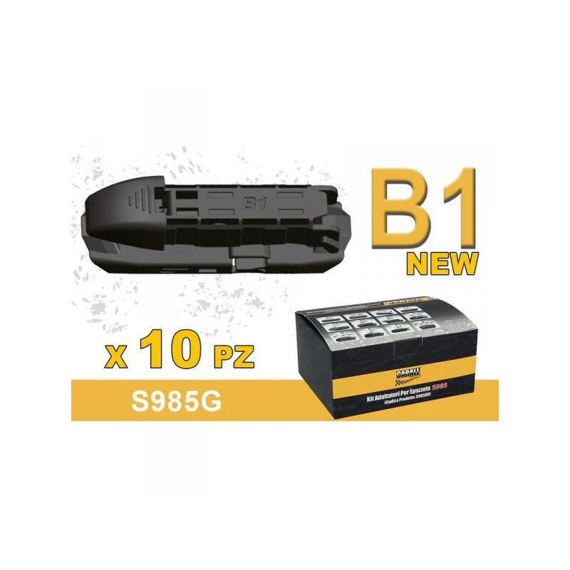 foto del prodotto kit 10 attacchi b1 new per spazzole tergicristallo carall s985 flat e t191 ibrida