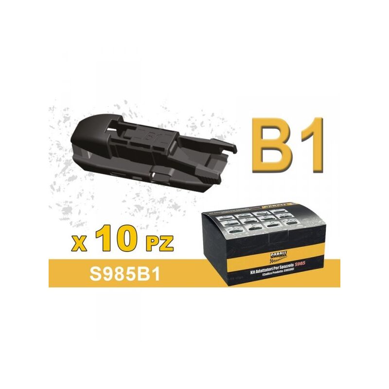 foto del prodotto kit 10 attacchi b1 per spazzole tergicristallo carall s985 flat e t191 ibrida