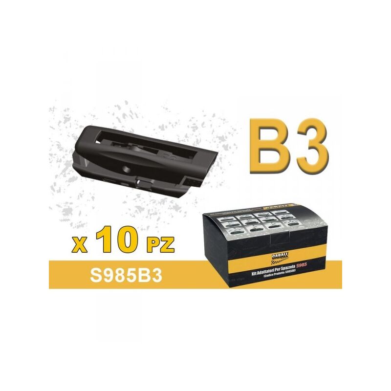 foto del prodotto kit 10 attacchi b3 per spazzole tergicristallo carall s985 flat e t191 ibrida