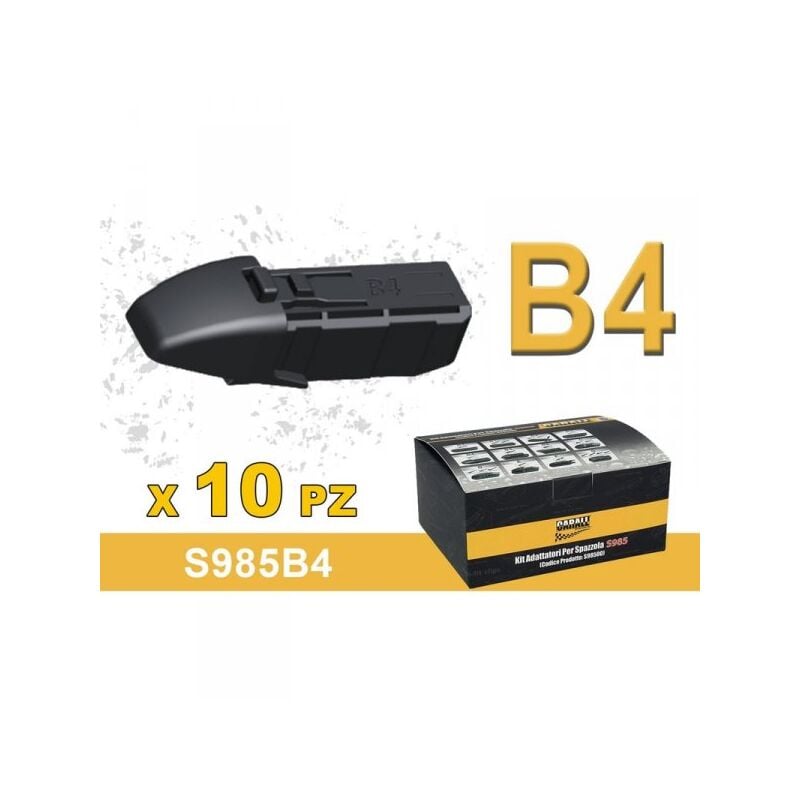 foto del prodotto kit 10 attacchi b4 per spazzole tergicristallo s985 flat e t191 ibrida