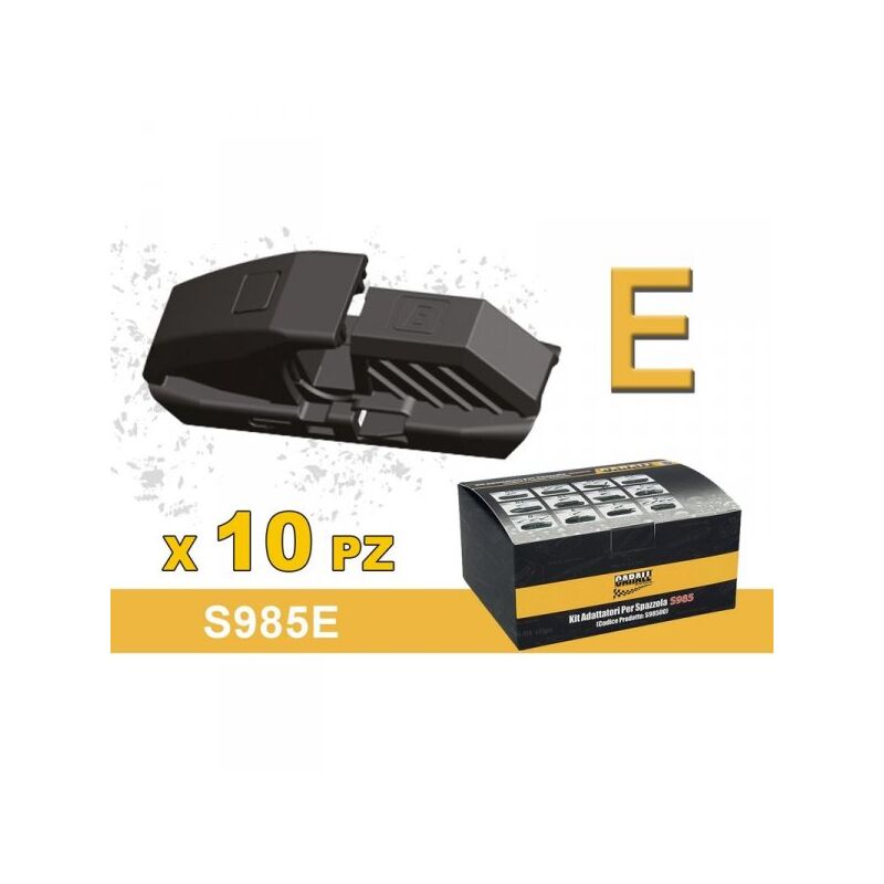 foto del prodotto kit 10 attacchi e per spazzole tergicristallo carall s985 flat e t191 ibrida