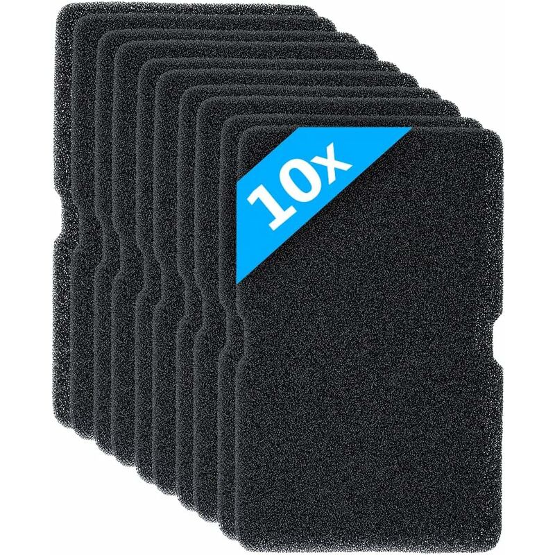 foto del prodotto kit 10 pezzi filtro spugna evaporatore a magliatura larga, compatibile con asciugatrice beko, dimensioni 150x240 mm per modelli udh tkf gtn dpy