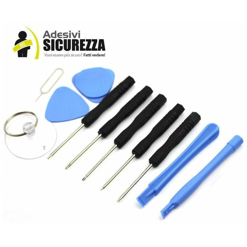 foto del prodotto kit 11 attrezzi riparazione universale per smartphone e cellulari