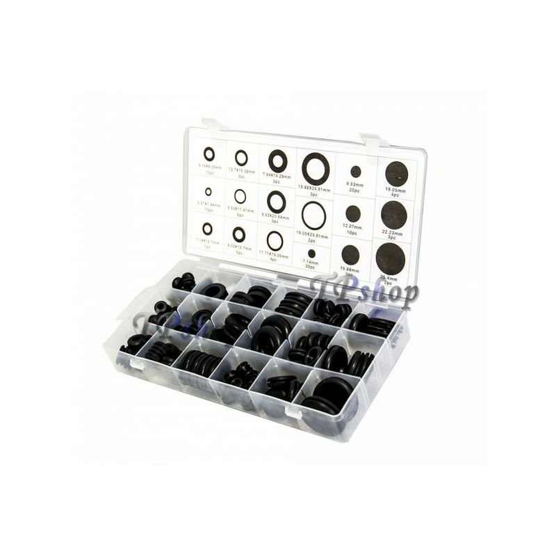 foto del prodotto kit 125 pz guarnizioni o ring 18 misure diverse oring anelli gommini