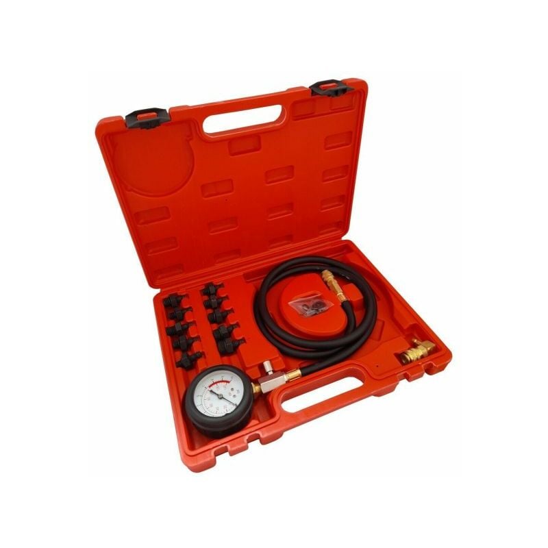 foto del prodotto kit 12pz tester pressione di compressione olio motore auto 0 10 bar art. 06029