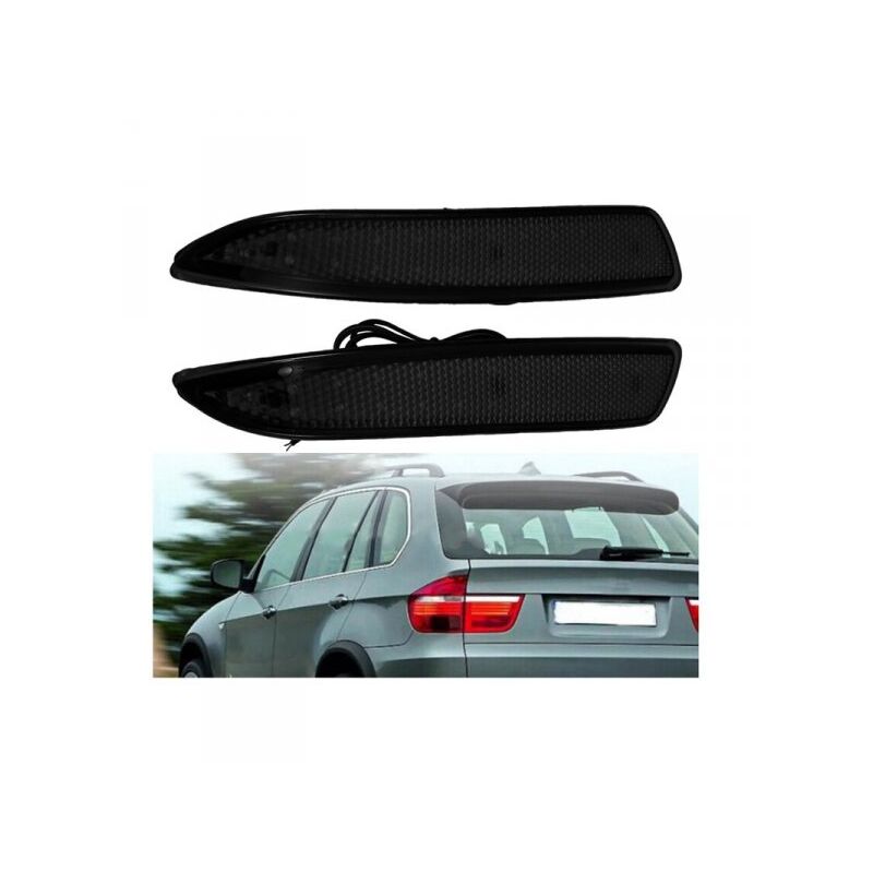 foto del prodotto kit 2 fanali posteriori a led nero fume 63217158949 16475610 per bmw e70 e71 x5 x6 2007 2013