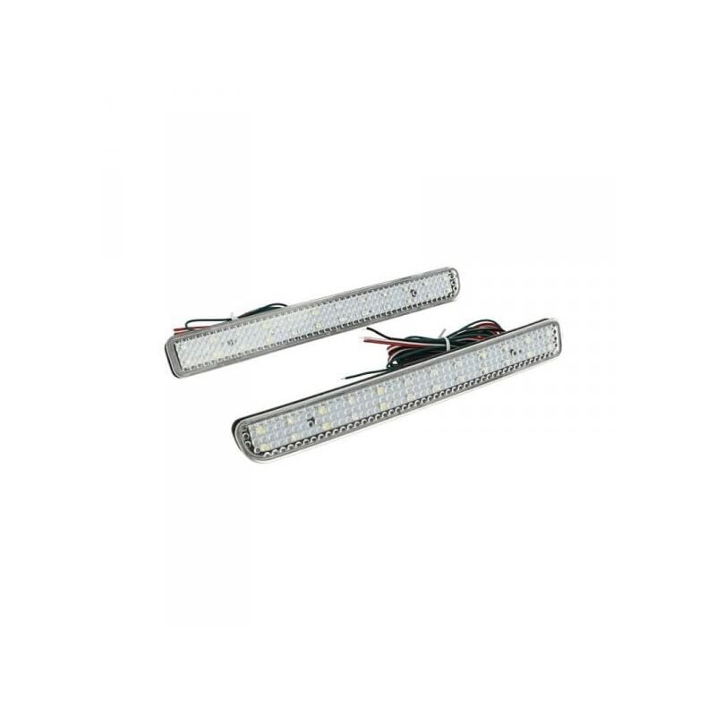 foto del prodotto kit 2 fanali posteriori a led trasparente per land rover discovery 3 4 range rover sport l320