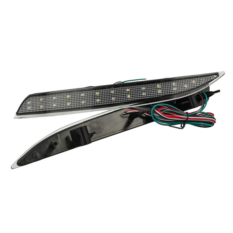 foto del prodotto kit 2 fanali posteriori a led trasparente per opel astra j hatch 2010 2015 oem 13262018