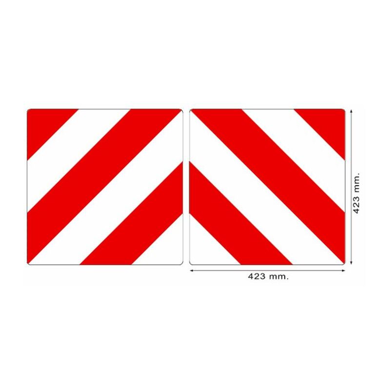 foto del prodotto kit 2 pannelli 423x423mm con omologazione per tutti i paesi europei