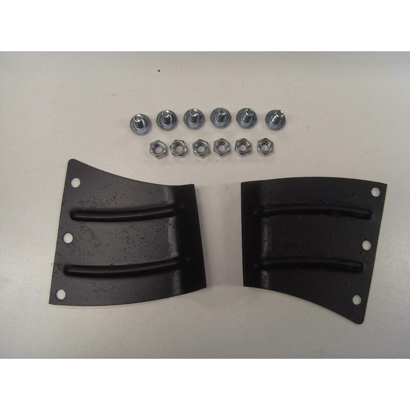 foto del prodotto kit 2 pezzi alette lama trattorino tagliaerba alko t85 t750 t800 dolmar 514659 compatibile