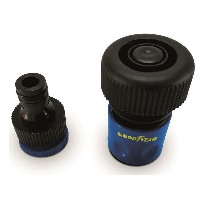 foto del prodotto kit 2 raccordi tubo acqua irrigazione maschio femmina 3 4 goodyear gy10047