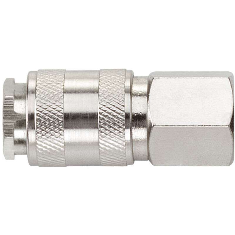 foto del prodotto kit 2 rubinetti rapido universali filetto 1 4 femmina per aria compressa fervi 0785 1f