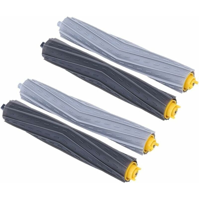 foto del prodotto kit 2 spazzole in gomma per aspirapolvere robot irobot serie 800 e 900, spazzola a rullo di ricambio per roomba 850 860 861 866 870 880 890 960 980