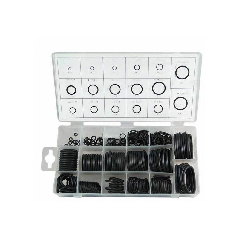 foto del prodotto kit 222 pz guarnizioni o ring 17 misure diverse oring anelli gommini