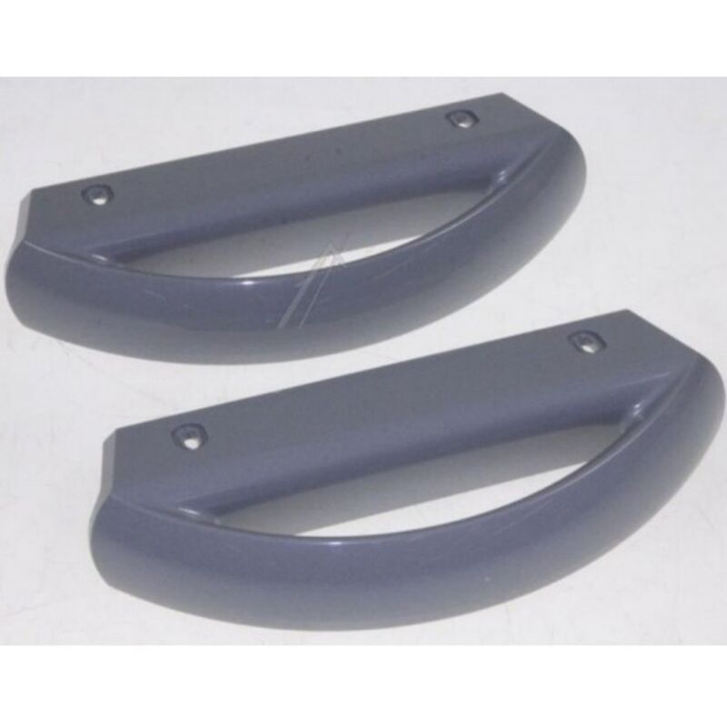 foto del prodotto kit 2pz manici maniglie porta frigorifero aeg electrolux rex zoppas 20,5cm grigi