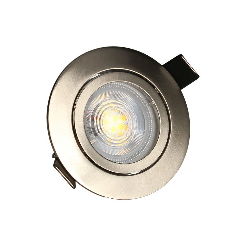 foto del prodotto kit 3 faretti da incasso in acciaio jade orient. modulo triac 5w, 2700k, 400lm, 83 arlux lighting
