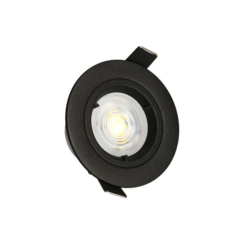 foto del prodotto kit 3 faretti da incasso neri jade fixed module 5w, 2 cct, 400lm, 85 arlux lighting