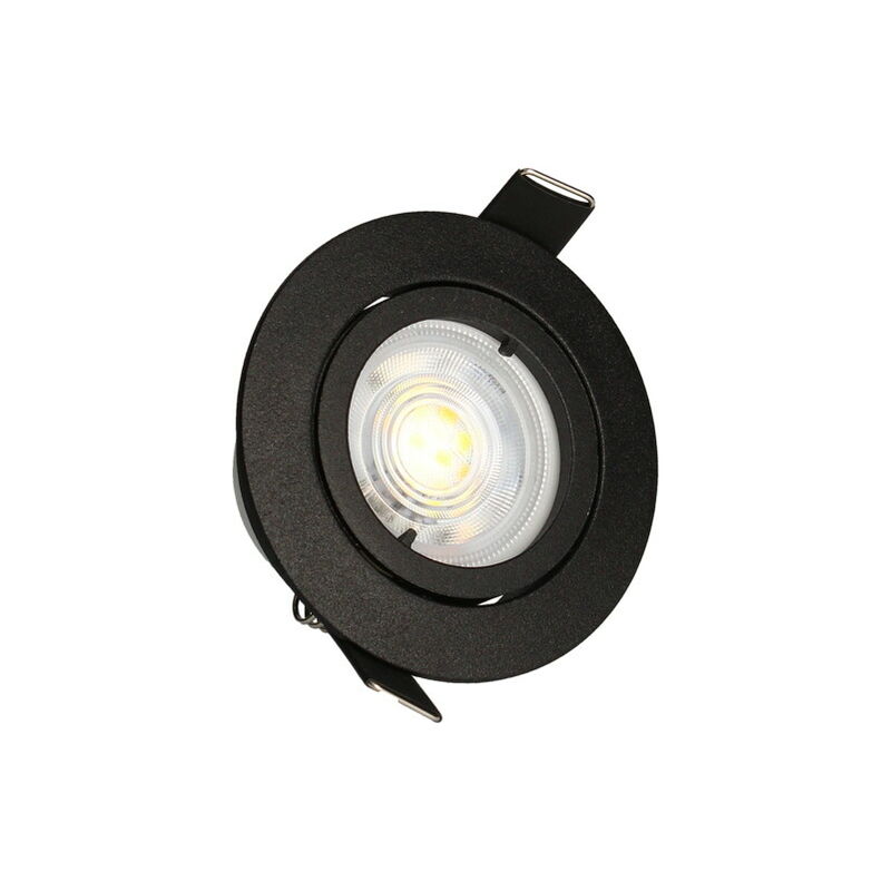 foto del prodotto kit 3 faretti da incasso neri jade orient. modulo 5w, 2 cct, 400lm, 83 arlux lighting