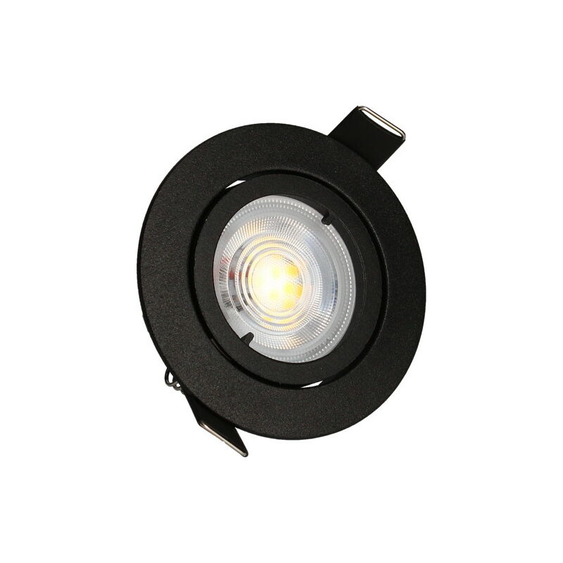 foto del prodotto kit 3 faretti da incasso neri jade orient. modulo triac 5w, 4000k, 400lm, 83 arlux lighting