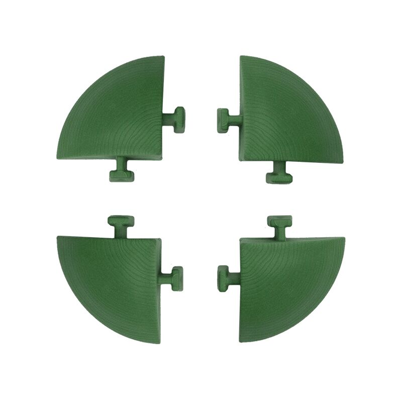 foto del prodotto kit 4 angolari polipropilene verde per pavimentazione esterna, 54x54x25 mm