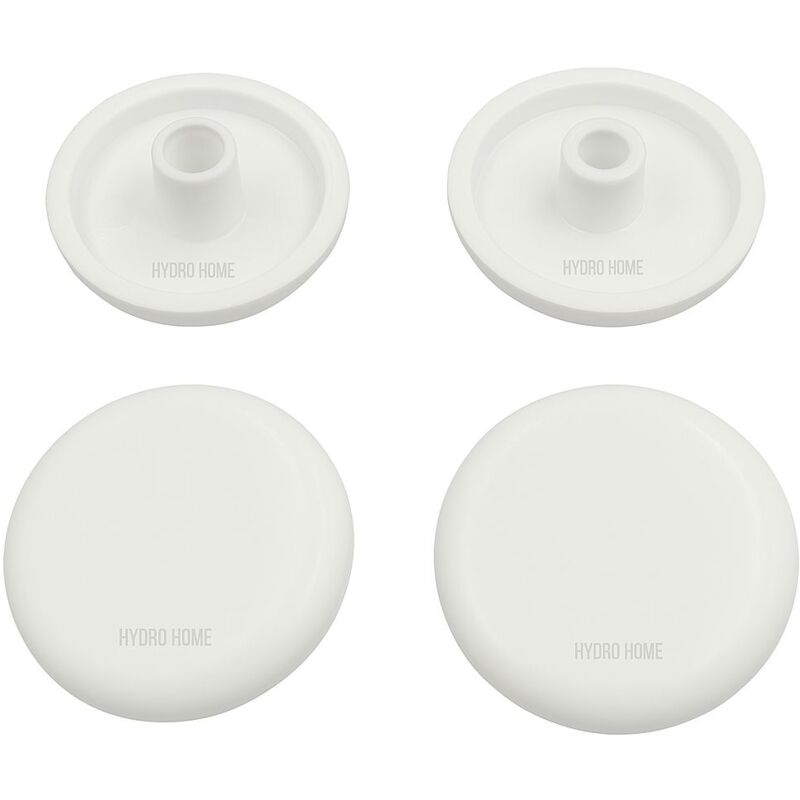 foto del prodotto kit 4 pezzi paracolpi par015 tondi bianchi in plastica per copriwater sedile wc