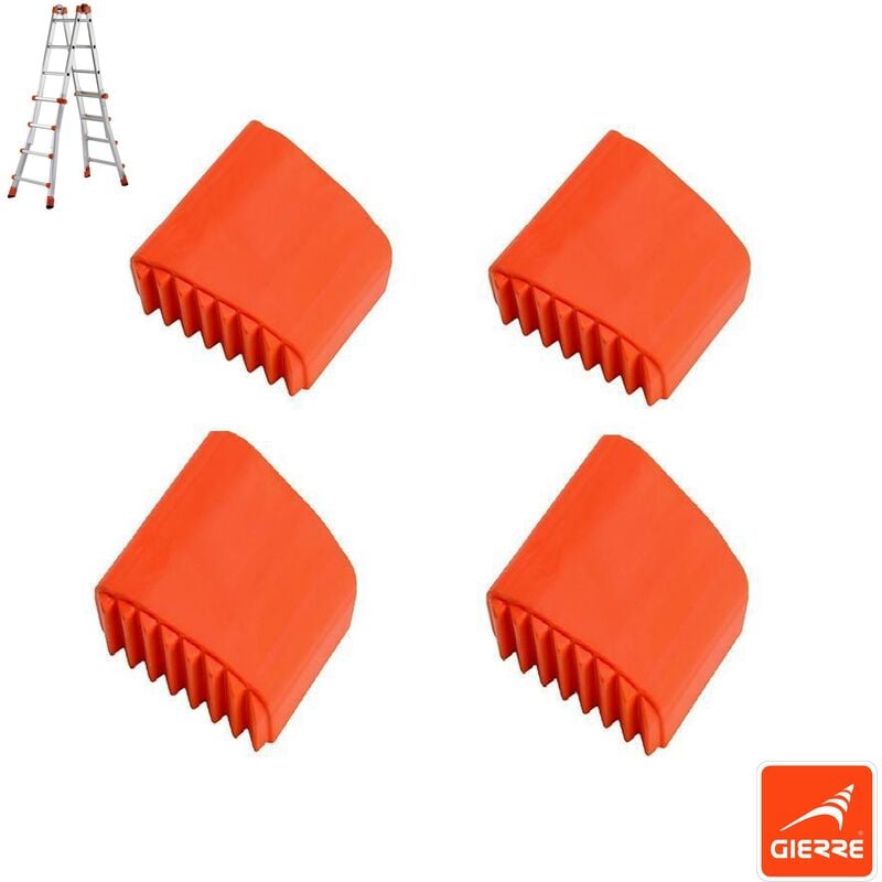 foto del prodotto kit 4 piedini esterni per scala telescopica in alluminio gierre al002 al004 cod.d4035