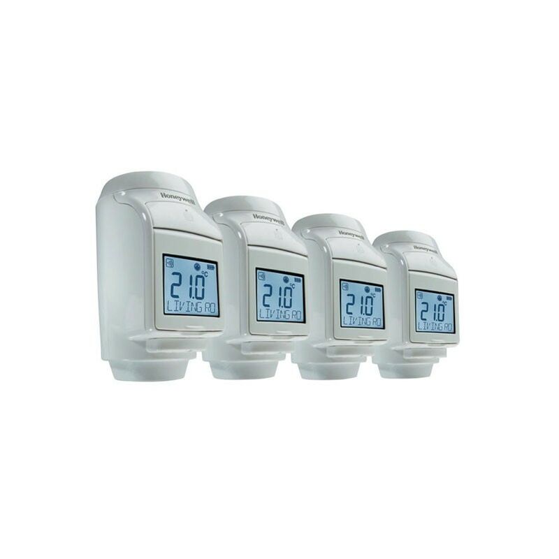 foto del prodotto kit 4 regolatori elettronici honeywell hr924we per radiatore in r.f.