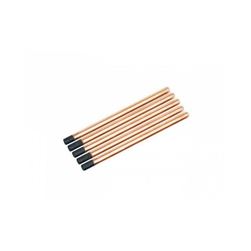 foto del prodotto kit 5 elettrodi a carbone telwin 150mm 802608