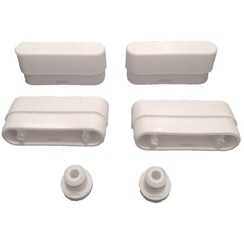 foto del prodotto kit 6 pezzi paracolpi par011 mix bianchi in plastica per copriwater sedile wc