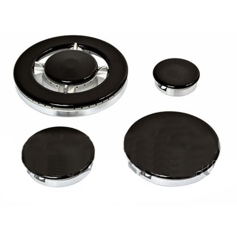 foto del prodotto kit 8pz bruciatori e piattelli piano cottura ariston franke con tripla corona or