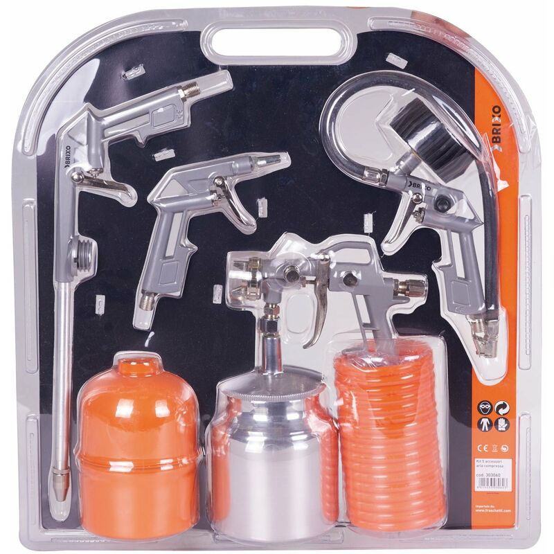 foto del prodotto kit accessori aria compressa brixo pz. 5