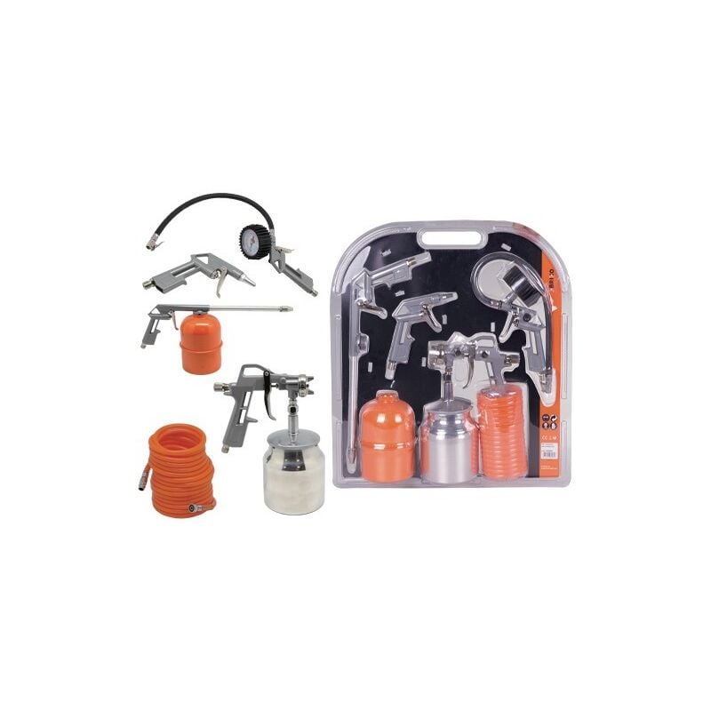 foto del prodotto kit accessori aria compressa pz. 5 brixo in confezione blister