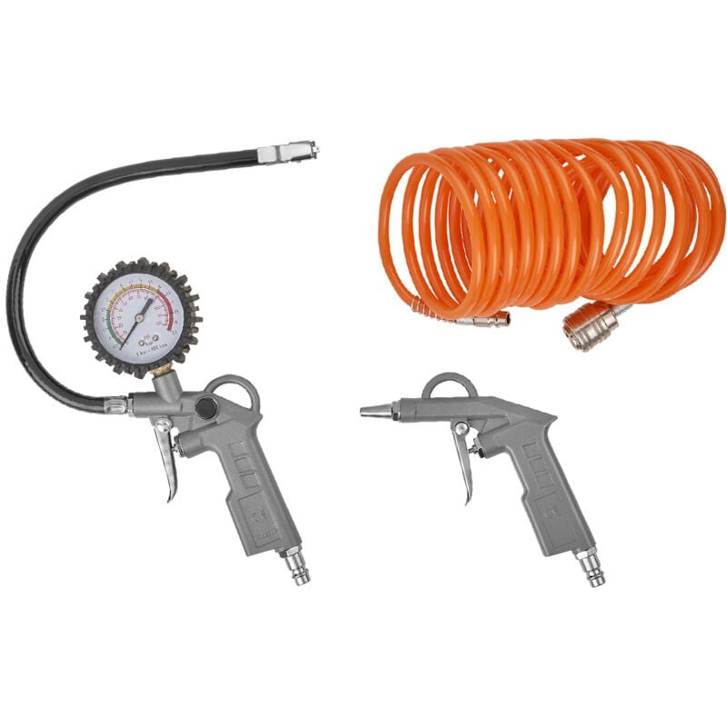 foto del prodotto kit accessori per compressore 3 pz attacco rapido maurer