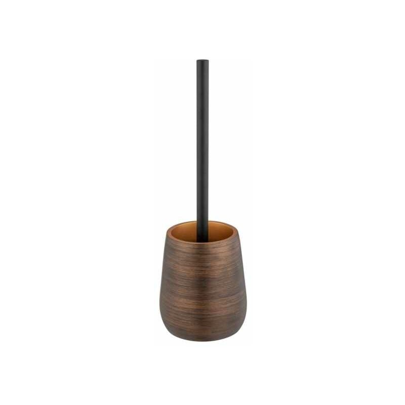 foto del prodotto kit accessori per wc palena, porta-spazzola in poliresina di alta qualità, spazzola wc con testa intercambiabile per una pulizia igienica, 12,5 x