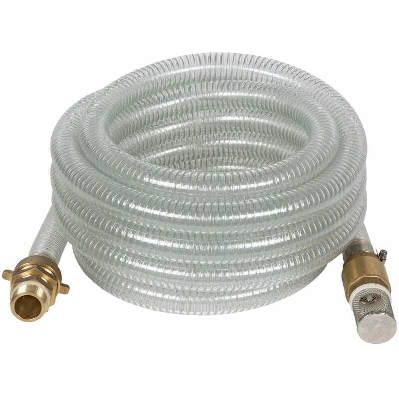 foto del prodotto kit accessori tubo di aspirazione traslucido da 7 metri con punte in ottone, traslucido einhell