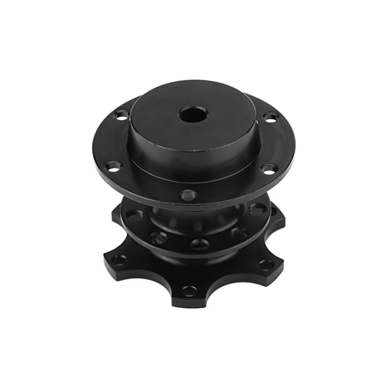 foto del prodotto kit adattatore mozzo volante a sgancio rapido per auto da corsa, mozzo volante universale per auto nero 