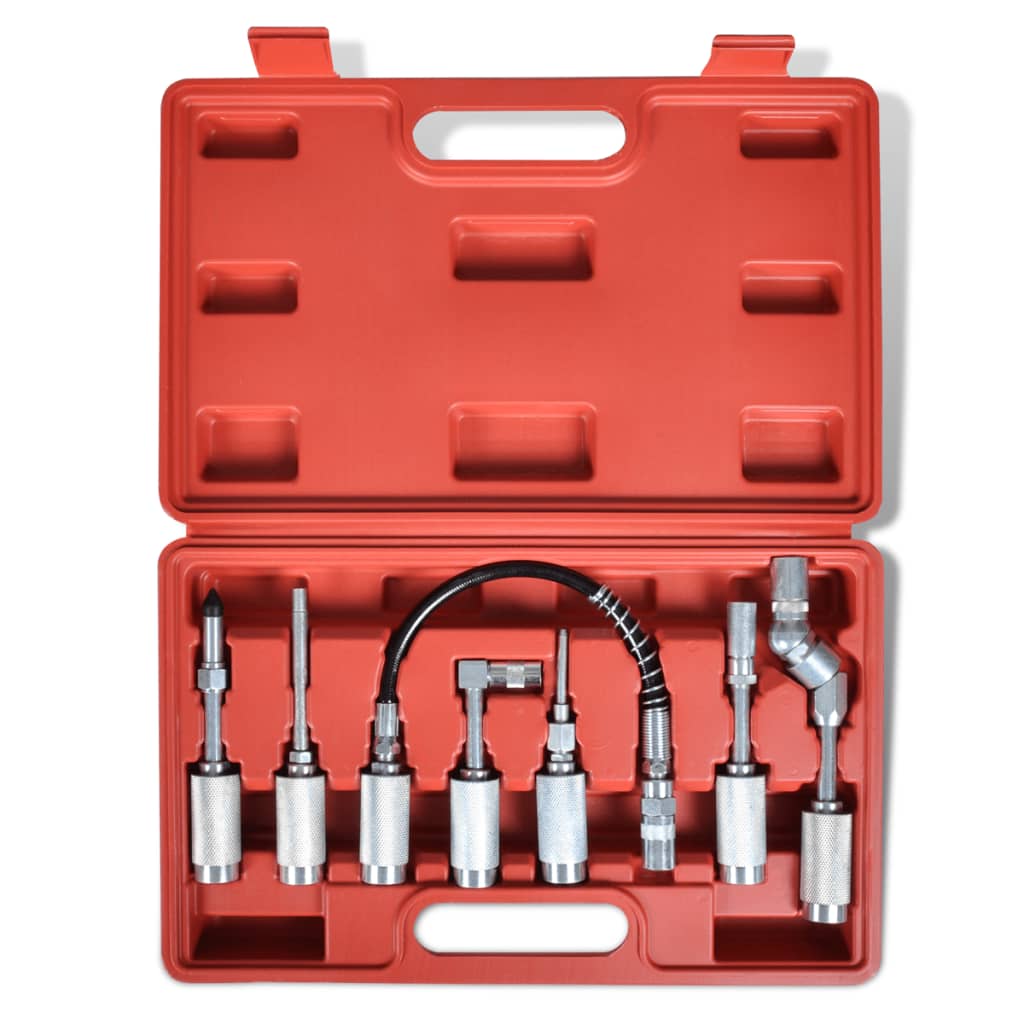 foto del prodotto kit adattatore pistola grasso 7 pezzi attrezzi per officina auto 02 0004281