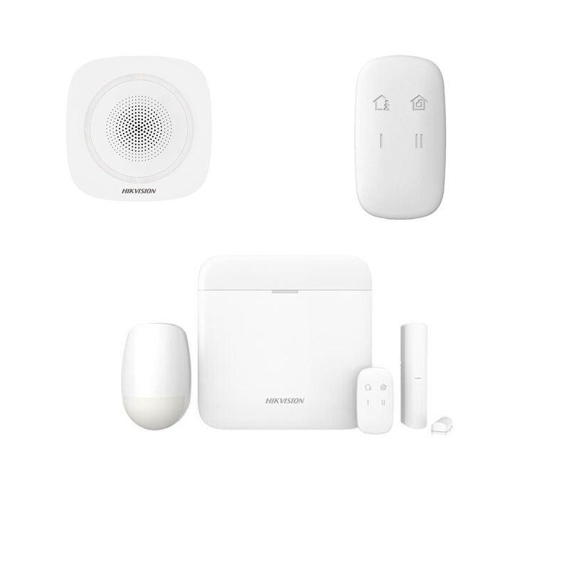 foto del prodotto kit allarme antifurto wireless hikvision ax pro senza fili sirena interna