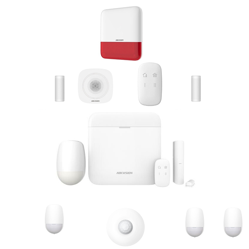 foto del prodotto kit allarme casa ax pro hikvision casa gsm wireless senza fili barriere esterna