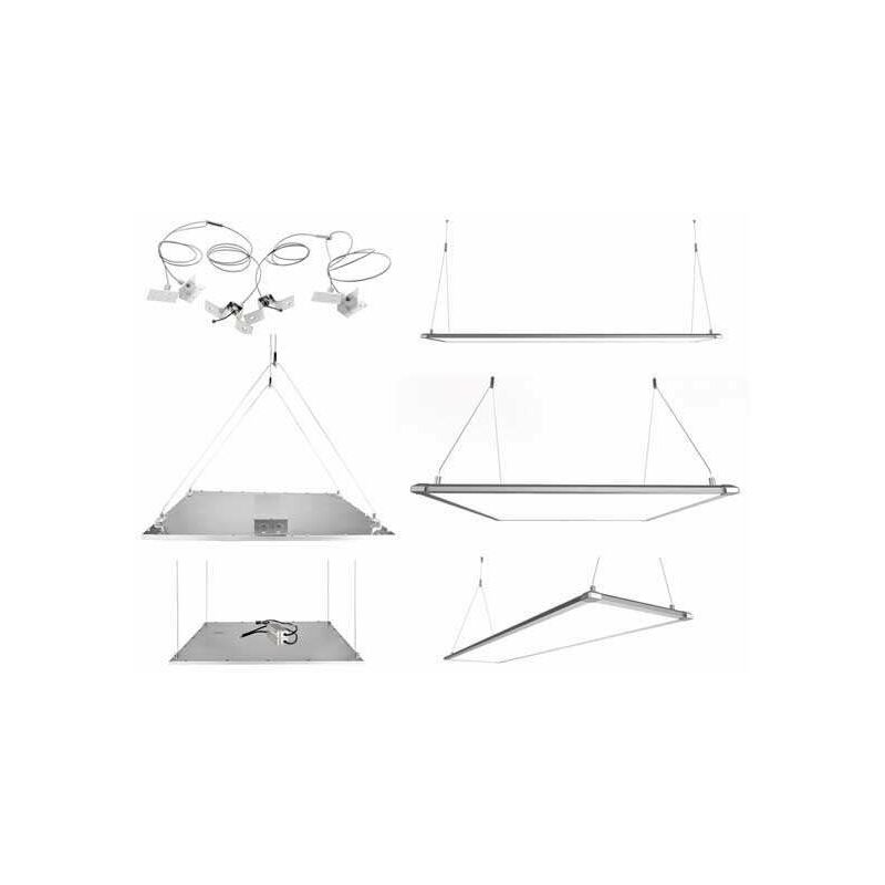 foto del prodotto kit appendiabiti per lastra led 60x60cm 120x30cm