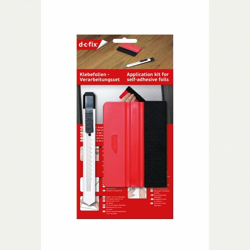 foto del prodotto kit applicatore per pellicole adesive con cutter e spatola