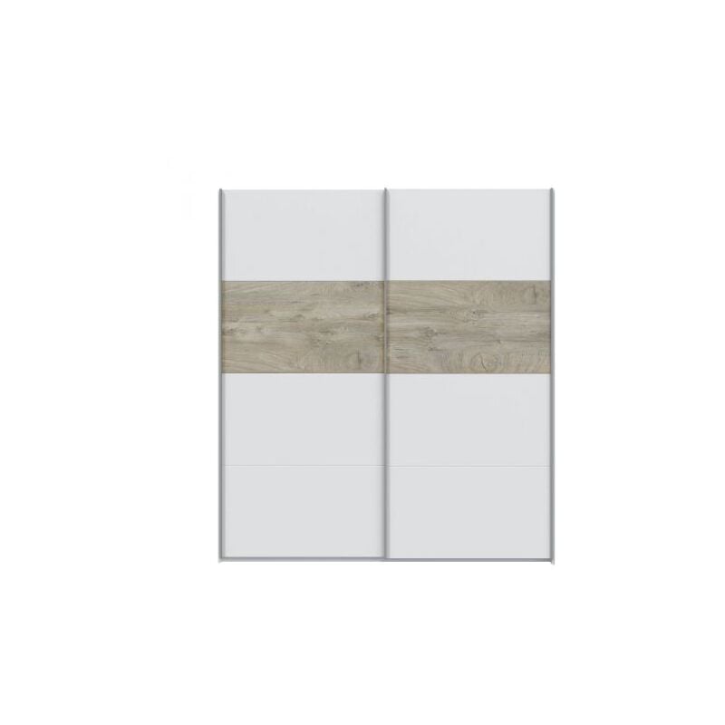 foto del prodotto kit armadio 2 ante scorr 180x60x200 cm bia art rov