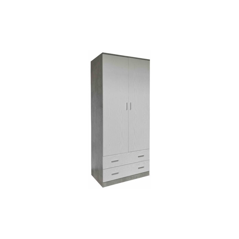 foto del prodotto kit armadio space 2 ante 2 cassetti cm. 80x52x190h