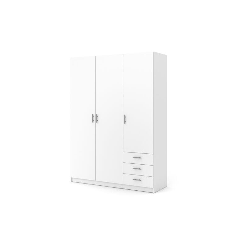 foto del prodotto kit armadio sprint 3 ante e 3 cassetti cm. 147x50x200h