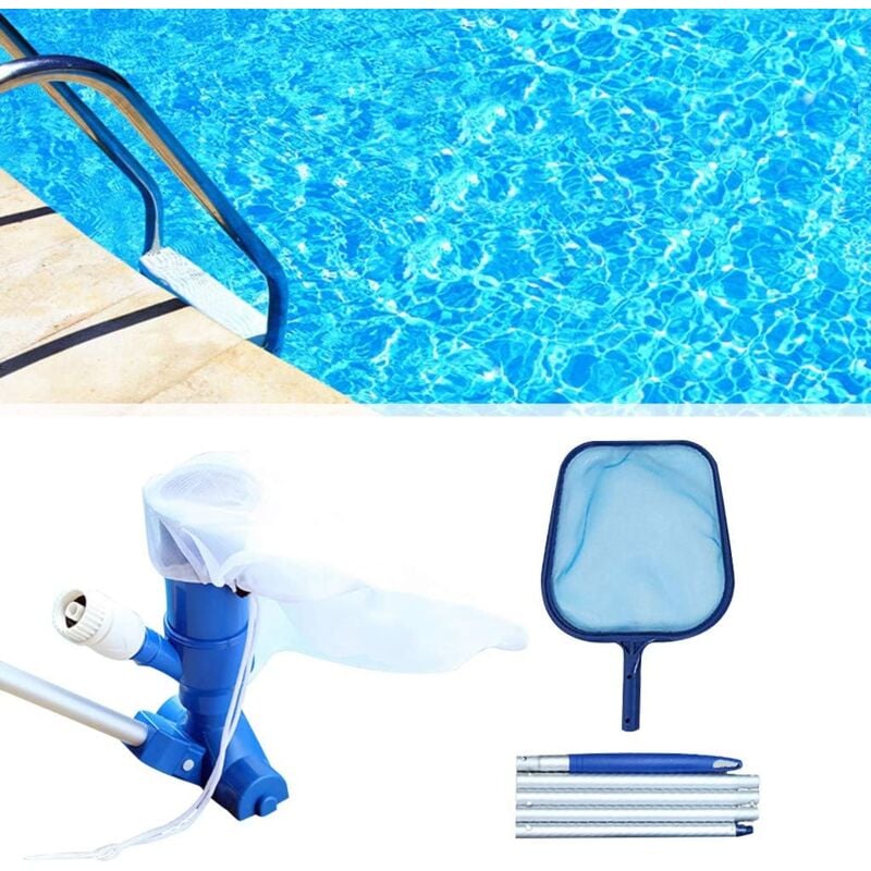 foto del prodotto kit aspirapolvere ymyny per piscine, fontane, foglie, sporco, sabbia e limo