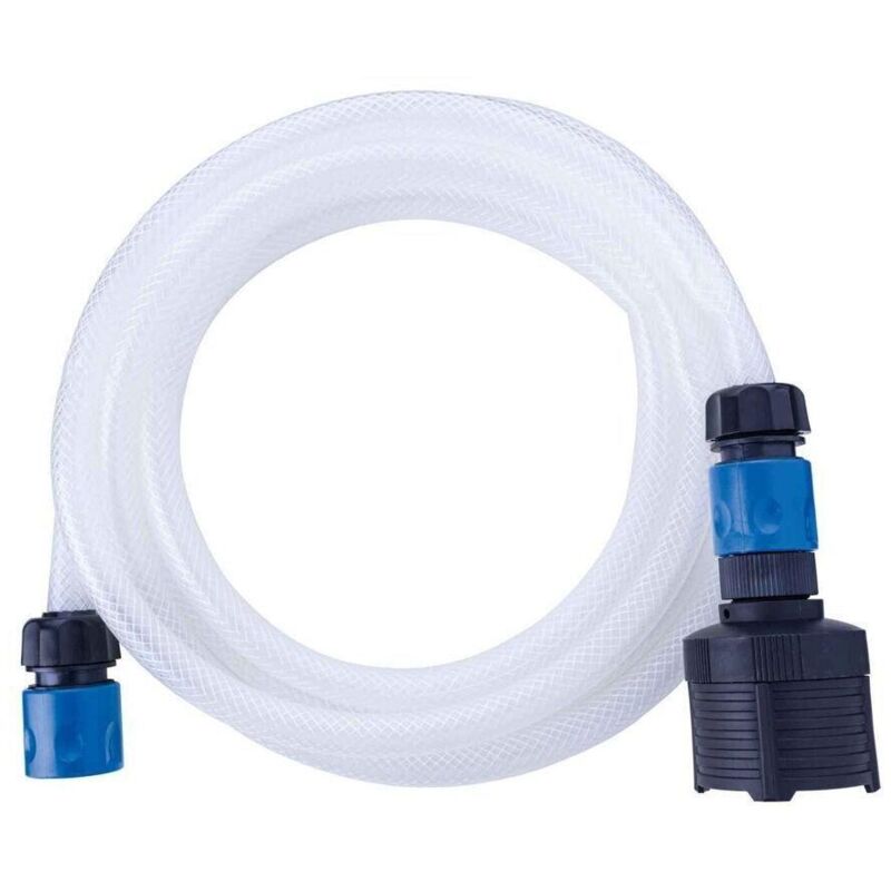 foto del prodotto kit aspirazione tubo 3m con raccordo rapido e filtro per idropulitrici scheppach