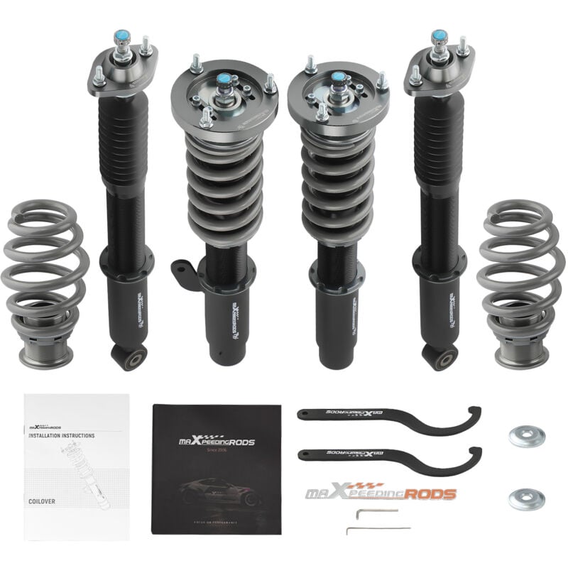 foto del prodotto kit assetto regolabile a ghiera for bmw 3er e46 320i 328i 330d 1998 2005 coupe
