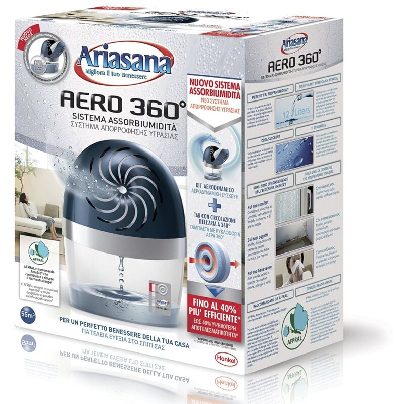 foto del prodotto kit assorbi umidit deumidificatore aero 360 pure ariasana